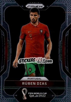 Figurina Ruben Dias - FIFA World Cup Qatar 2022. Prizm - Panini