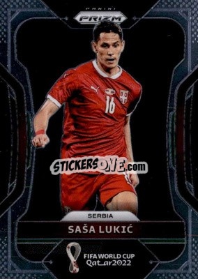 Sticker Sasa Lukic - FIFA World Cup Qatar 2022. Prizm - Panini