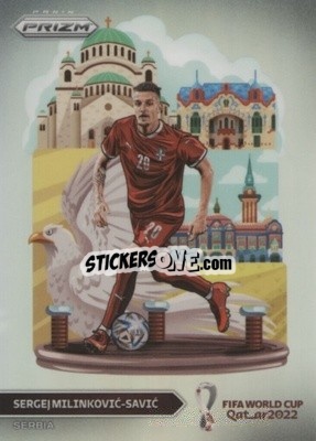 Sticker Sergej Milinkovic-Savic - FIFA World Cup Qatar 2022. Prizm - Panini