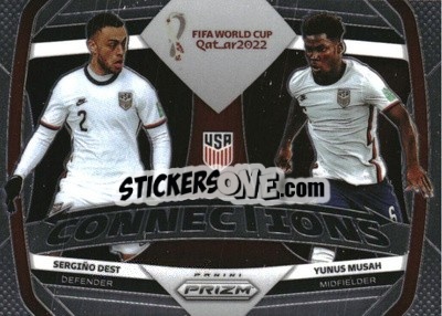 Sticker Sergino Dest/Yunus Musah - FIFA World Cup Qatar 2022. Prizm - Panini