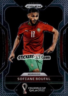 Sticker Sofiane Boufal - FIFA World Cup Qatar 2022. Prizm - Panini