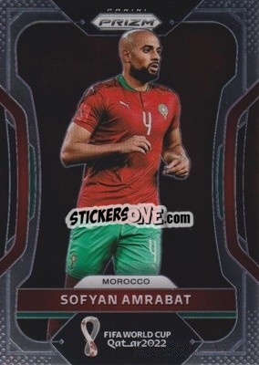 Sticker Sofyan Amrabat - FIFA World Cup Qatar 2022. Prizm - Panini