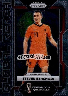 Sticker Steven Berghuis - FIFA World Cup Qatar 2022. Prizm - Panini