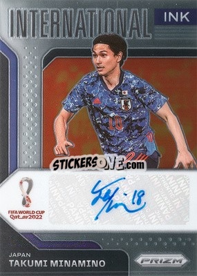 Sticker Takumi Minamino - FIFA World Cup Qatar 2022. Prizm - Panini