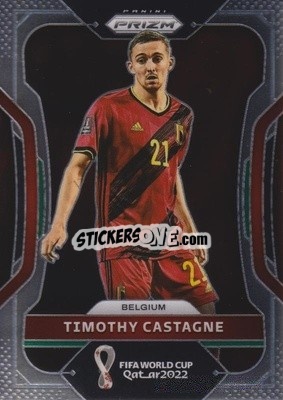 Sticker Timothy Castagne - FIFA World Cup Qatar 2022. Prizm - Panini
