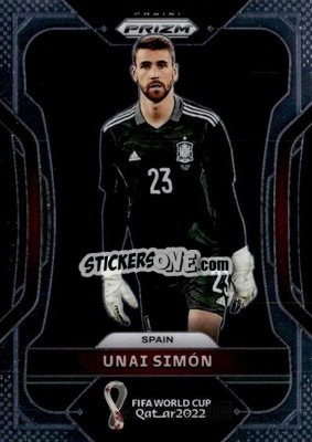 Sticker Unai Simon - FIFA World Cup Qatar 2022. Prizm - Panini