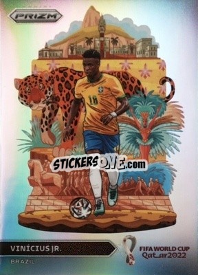 Sticker Vinicius Jr. - FIFA World Cup Qatar 2022. Prizm - Panini