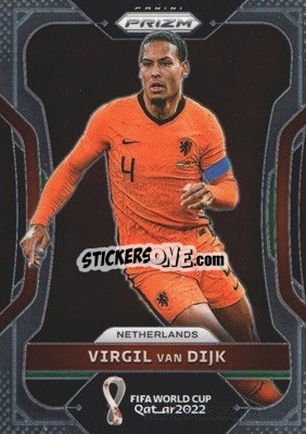 Sticker Virgil van Dijk - FIFA World Cup Qatar 2022. Prizm - Panini