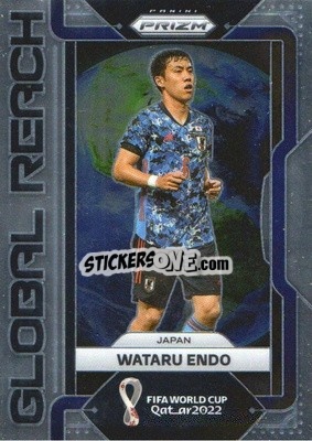 Sticker Wataru Endo - FIFA World Cup Qatar 2022. Prizm - Panini