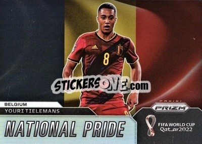 Sticker Youri Tielemans - FIFA World Cup Qatar 2022. Prizm - Panini