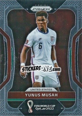Sticker Yunus Musah - FIFA World Cup Qatar 2022. Prizm - Panini