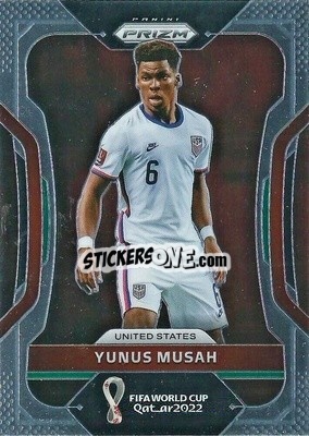 Cromo Yunus Musah - FIFA World Cup Qatar 2022. Prizm - Panini