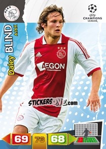 Figurina Daley Blind - UEFA Champions League 2011-2012. Adrenalyn XL - Panini