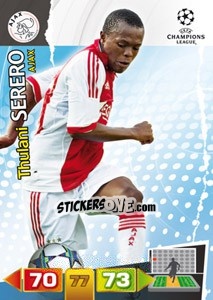 Sticker Thulani Serero - UEFA Champions League 2011-2012. Adrenalyn XL n. 6 - Panini