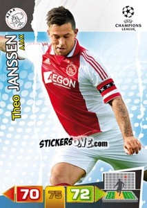 Sticker Theo Janssen - UEFA Champions League 2011-2012. Adrenalyn XL n. 7 - Panini