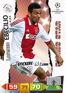 Sticker Lorenzo Ebecilio - UEFA Champions League 2011-2012. Adrenalyn XL n. 8 - Panini