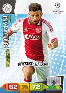 Sticker Miralem Sulejmani - UEFA Champions League 2011-2012. Adrenalyn XL n. 9 - Panini