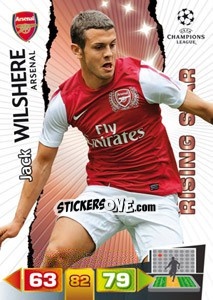 Sticker Jack Wilshere - UEFA Champions League 2011-2012. Adrenalyn XL n. 17 - Panini