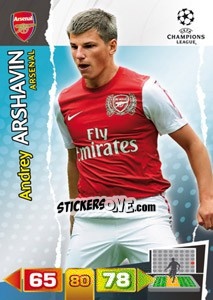 Sticker Andrey Arshavin - UEFA Champions League 2011-2012. Adrenalyn XL - Panini