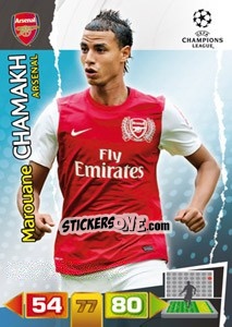 Figurina Marouane Chamakh - UEFA Champions League 2011-2012. Adrenalyn XL - Panini