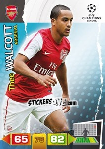 Sticker Theo Walcott - UEFA Champions League 2011-2012. Adrenalyn XL n. 21 - Panini