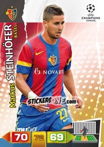 Sticker Markus Steínhöfer - UEFA Champions League 2011-2012. Adrenalyn XL n. 40 - Panini