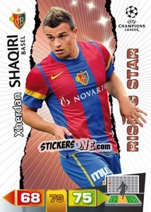 Sticker Xherdan Shaqiri - UEFA Champions League 2011-2012. Adrenalyn XL n. 41 - Panini