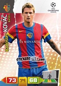 Sticker Radoslav  Kovác - UEFA Champions League 2011-2012. Adrenalyn XL n. 42 - Panini