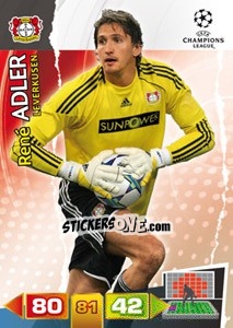 Sticker René Adler - UEFA Champions League 2011-2012. Adrenalyn XL - Panini