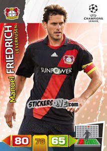 Sticker Manuel Friedrich - UEFA Champions League 2011-2012. Adrenalyn XL - Panini