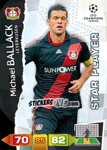 Sticker Michael Ballack - UEFA Champions League 2011-2012. Adrenalyn XL n. 51 - Panini