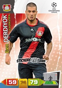Sticker Eren Derdiyok - UEFA Champions League 2011-2012. Adrenalyn XL n. 53 - Panini