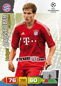 Sticker Holger Badstuber - UEFA Champions League 2011-2012. Adrenalyn XL n. 58 - Panini