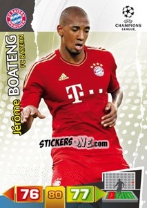 Figurina Jérôme Boateng - UEFA Champions League 2011-2012. Adrenalyn XL - Panini