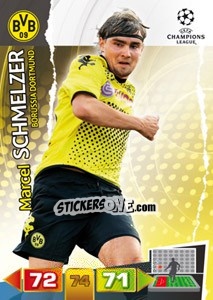 Sticker Marcel Schmelzer - UEFA Champions League 2011-2012. Adrenalyn XL n. 71 - Panini