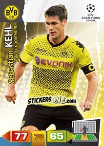 Sticker Sebastian Kehl - UEFA Champions League 2011-2012. Adrenalyn XL n. 72 - Panini