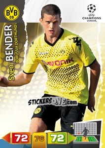 Sticker Sven Bender - UEFA Champions League 2011-2012. Adrenalyn XL n. 74 - Panini