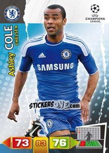 Cromo Ashley Cole - UEFA Champions League 2011-2012. Adrenalyn XL - Panini