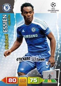 Sticker Michael Essien - UEFA Champions League 2011-2012. Adrenalyn XL n. 86 - Panini