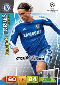 Sticker Fernando Torres - UEFA Champions League 2011-2012. Adrenalyn XL n. 92 - Panini