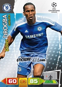 Cromo Didier Drogba - UEFA Champions League 2011-2012. Adrenalyn XL - Panini