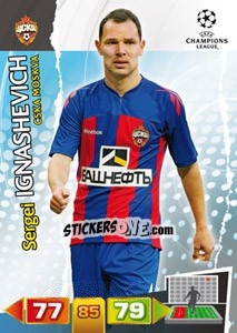 Sticker Sergei Ignashevich - UEFA Champions League 2011-2012. Adrenalyn XL - Panini