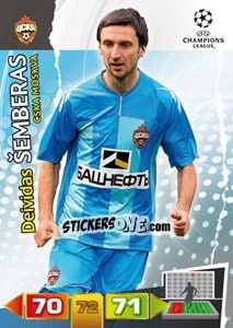 Figurina Deividas šemberas - UEFA Champions League 2011-2012. Adrenalyn XL n. 98 - Panini