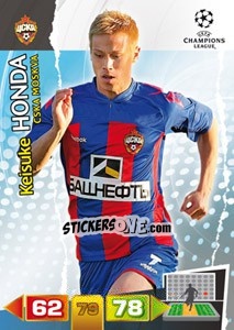 Sticker Keisuke Honda - UEFA Champions League 2011-2012. Adrenalyn XL n. 101 - Panini