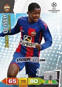 Sticker Sekou Oliseh - UEFA Champions League 2011-2012. Adrenalyn XL n. 102 - Panini