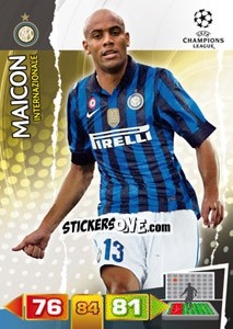 Sticker Maicon - UEFA Champions League 2011-2012. Adrenalyn XL n. 110 - Panini
