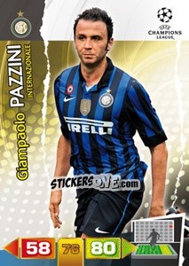 Sticker Giampaolo Pazzini - UEFA Champions League 2011-2012. Adrenalyn XL n. 119 - Panini