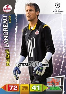 Sticker Mickaël Landreau - UEFA Champions League 2011-2012. Adrenalyn XL n. 120 - Panini