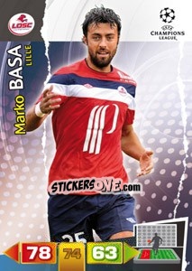 Sticker Marko Basa - UEFA Champions League 2011-2012. Adrenalyn XL n. 121 - Panini