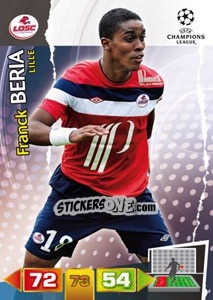 Sticker Franck Beria - UEFA Champions League 2011-2012. Adrenalyn XL n. 122 - Panini